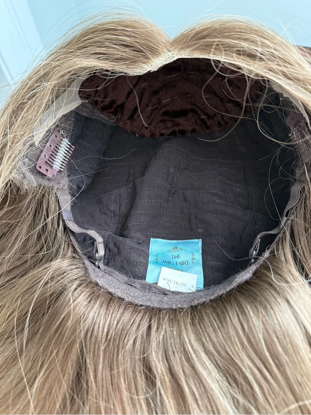 Human Hair Straight Dark Blonde/Light Brown Wig - Women Hair